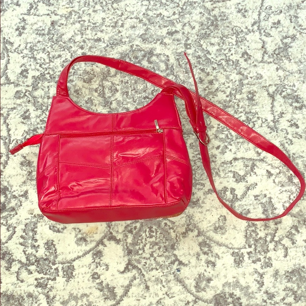 Red handbag